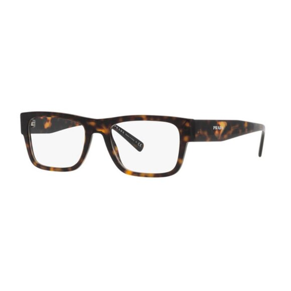 NWT PRADA EYEGLASSES WOMEN HAVANA BROWN RECTANGULAR EYEWEAR PRADA NEW - Picture 1 of 3